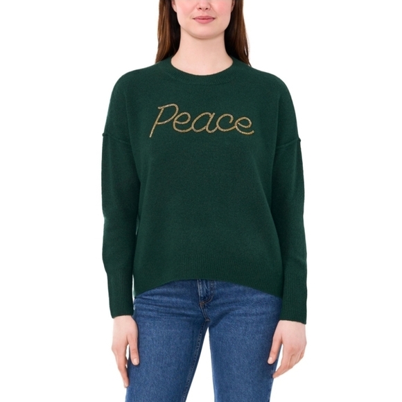 Vince Camuto Women'sa Holiday Sweater. Color: Peace. Size Small. New.Cozy Holi - Picture 1 of 10
